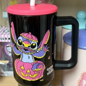 Disney Black and Pink Halloween Stitch Mug